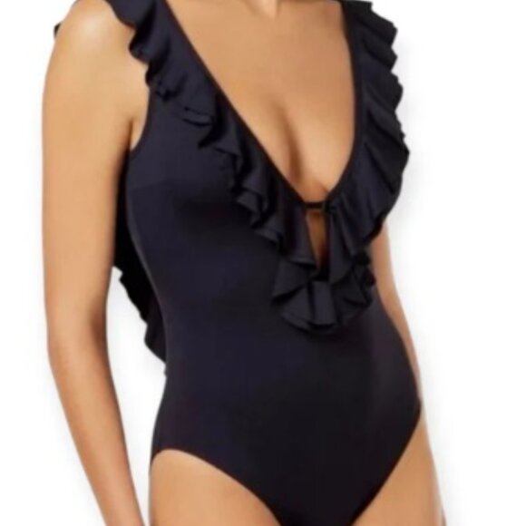 Michael Michael Kors Black One Piece Swimsuit size small 6 - Picture 3 of 8
